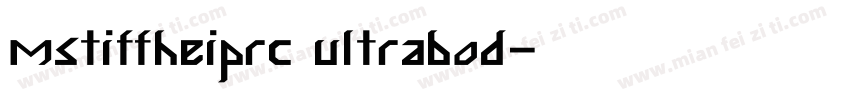 mstiffheiprc ultrabod字体转换
